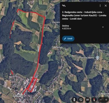 2_CENTER-ZLODJOVA PUŠA_Radgonska cesta - Industrijska cona - Regionalka (smer turizem Kaučič) - Lovska cesta - Lovski dom